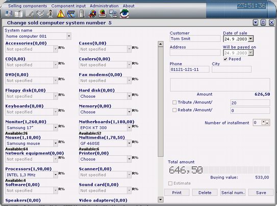 Computer shop billing software - Computer store management systems